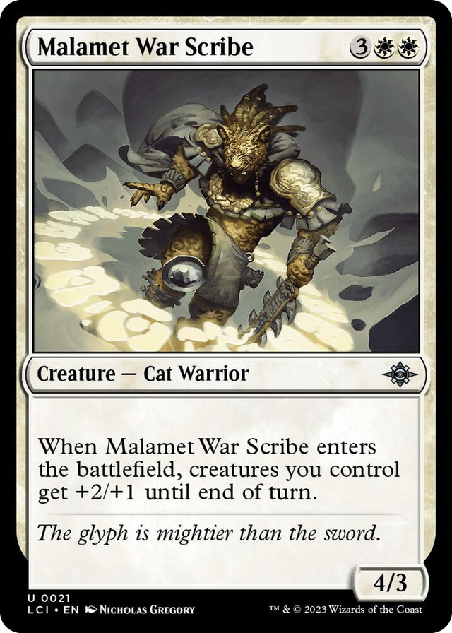 0021 Malamet War Scribe U The Lost Caverns of Ixalan
