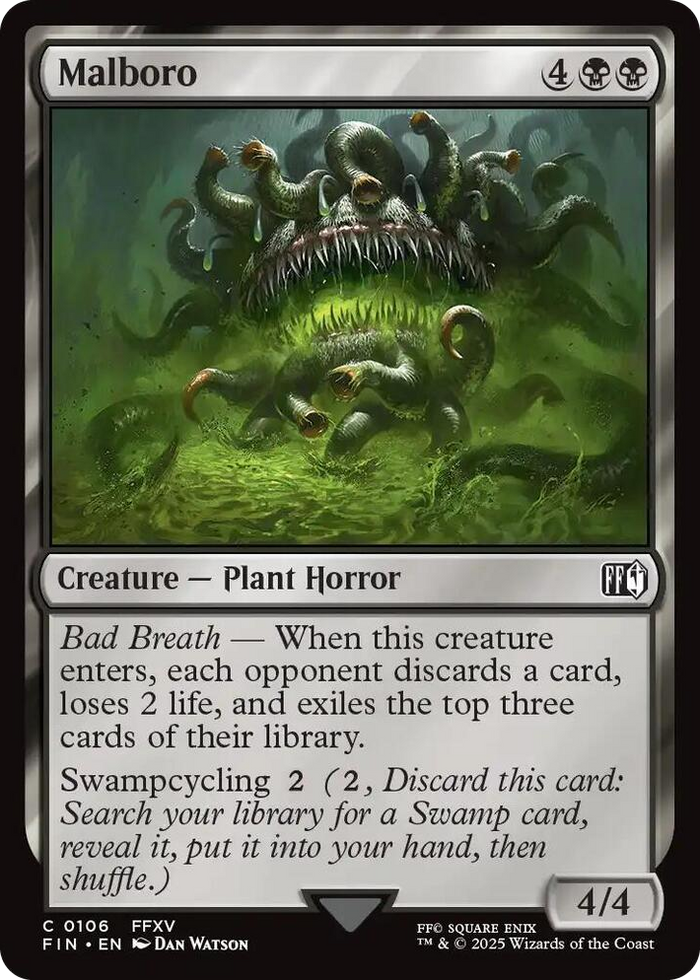 Malboro #106 C - FINAL FANTASY Pokemon card