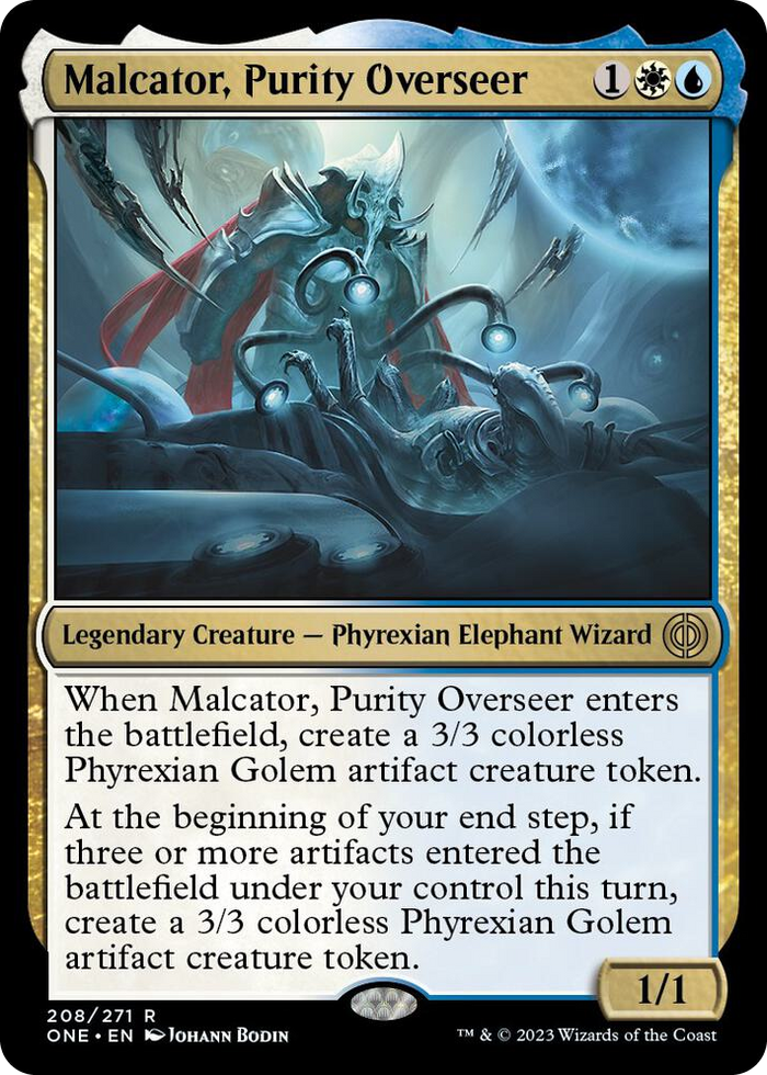 Malcator, Purity Overseer #208 R - Phyrexia: All Will Be One Pokemon card
