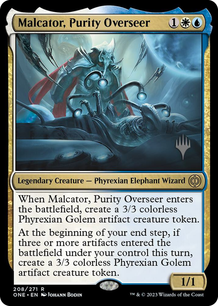 Malcator, Purity Overseer #208 R - Promo Pack: Phyrexia: All Will Be One Pokemon card