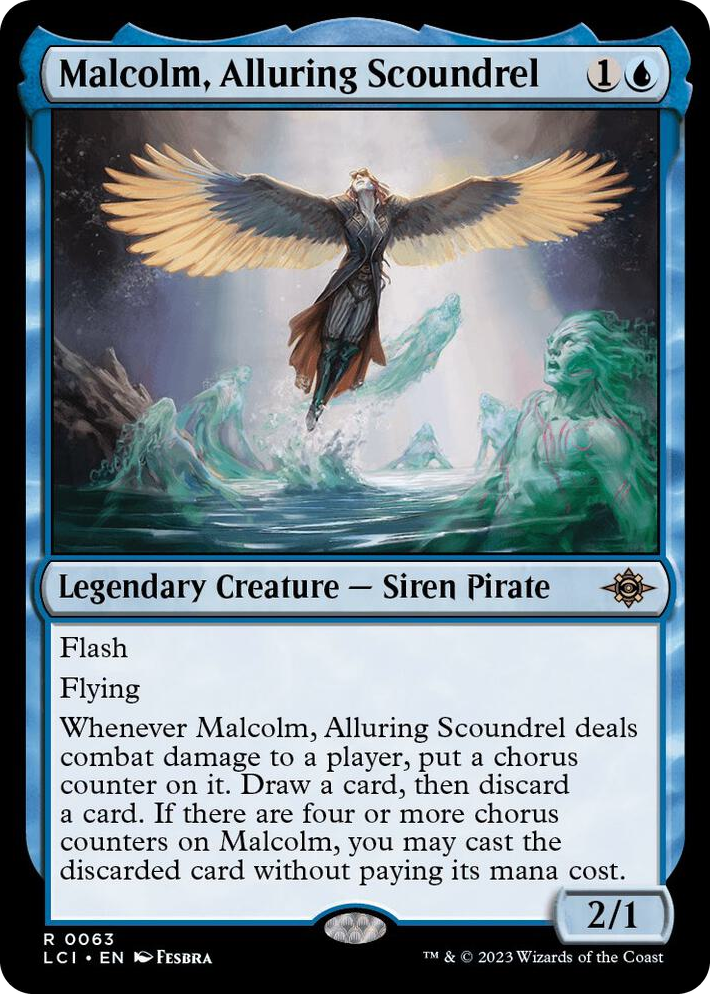 0063 Malcolm, Alluring Scoundrel R The Lost Caverns of Ixalan