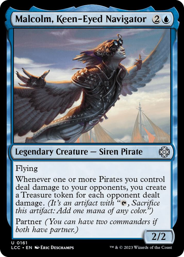 0161 Malcolm, Keen-Eyed Navigator U Commander: The Lost Caverns of Ixalan