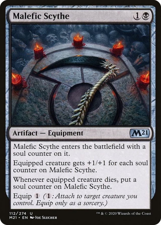 0112 Malefic Scythe U Core Set 2021