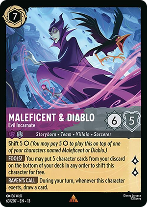 0063 Maleficent & Diablo - Evil Incarnate Rare Attack of the Vine!