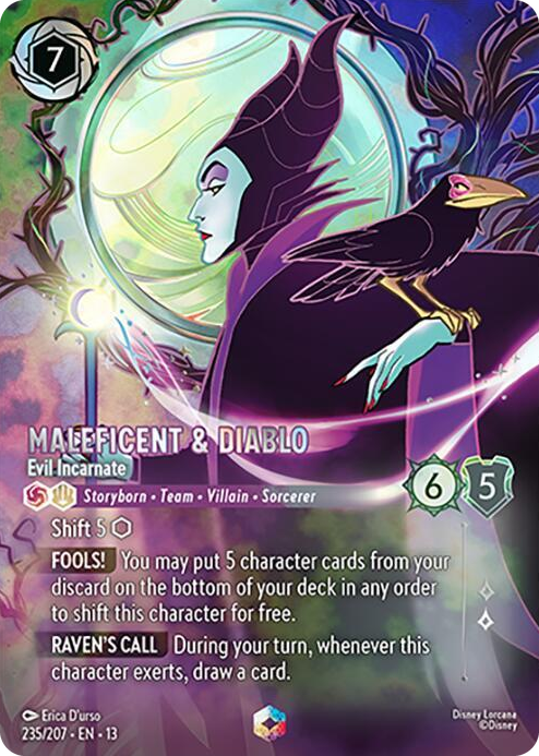 Maleficent & Diablo - Evil Incarnate (Enchanted) #235 Enchanted - Attack of the Vine! Pokemon card