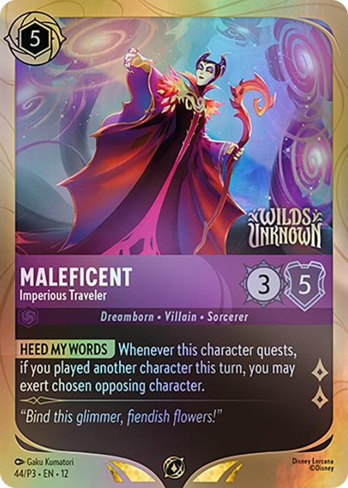 0044 Maleficent - Imperious Traveler Promo Disney Lorcana Promo Cards