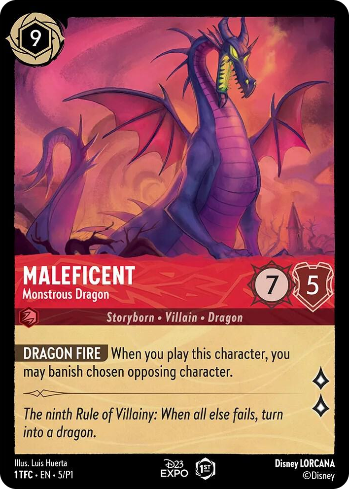 0005 Maleficent - Monstrous Dragon Promo D23 Promos