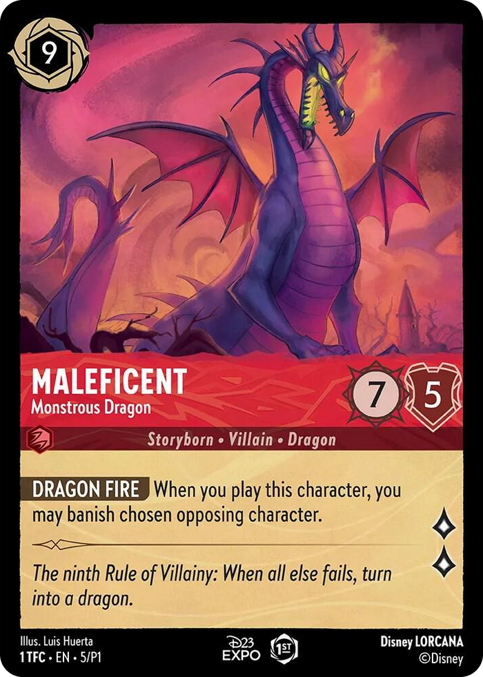 0005 Maleficent - Monstrous Dragon Promo D23 Promos