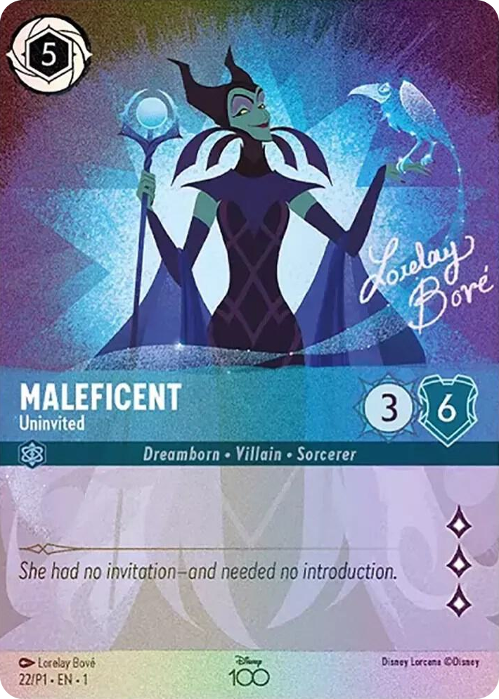 0022 Maleficent - Uninvited (Alternate Art) Promo Disney100 Promos