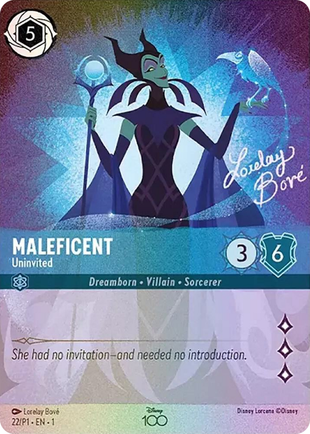 0022 Maleficent - Uninvited (Alternate Art) Promo Disney100 Promos