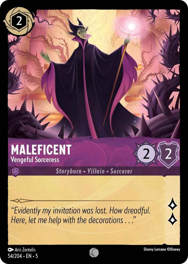 0054 Maleficent - Vengeful Sorceress Common Shimmering Skies