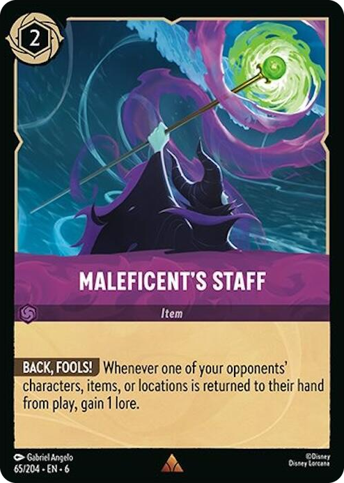 0065 Maleficent's Staff Rare Azurite Sea