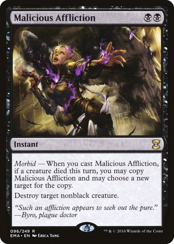 Malicious Affliction #96 R - Eternal Masters Pokemon card