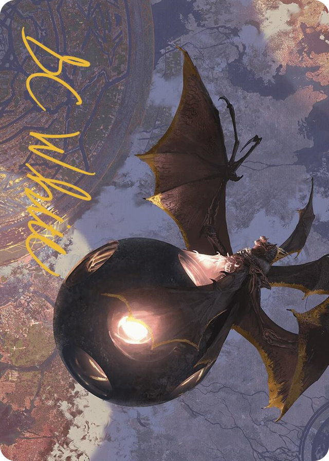 0017 Malicious Eclipse Art Card (Gold-Stamped Signature) S Art Series: The Lost Caverns of Ixalan