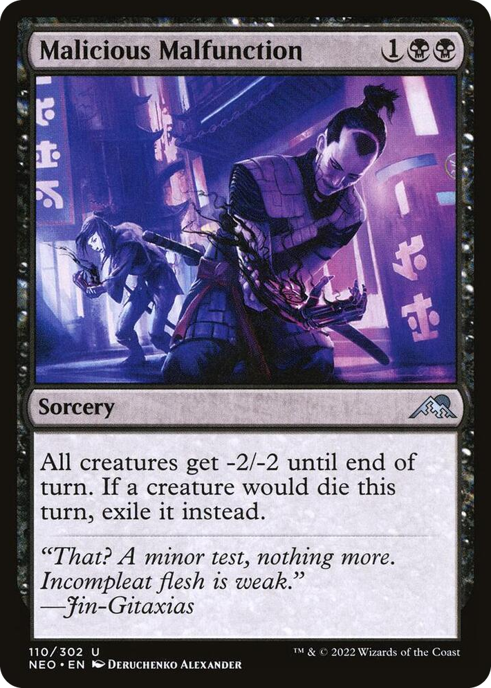 0110 Malicious Malfunction U Kamigawa: Neon Dynasty