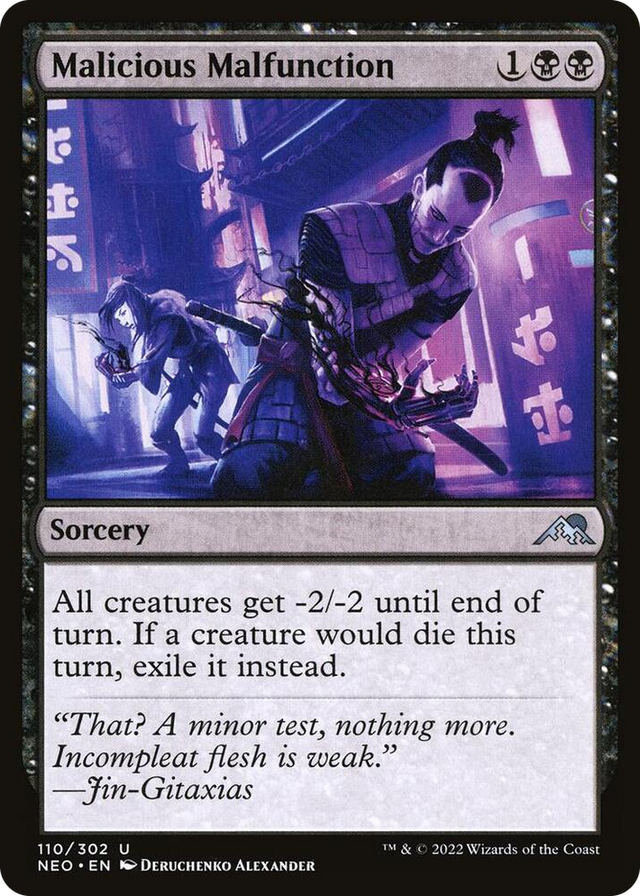 0110 Malicious Malfunction U Kamigawa: Neon Dynasty