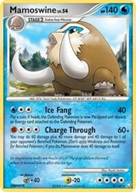 0009 Mamoswine - 9/146 (DP Legends Awakened) Rare Deck Exclusives