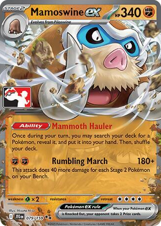0079 Mamoswine ex Double Rare Prize Pack Series Cards