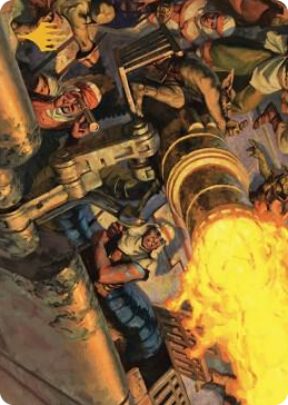 0036 Mana Cannons Art Card (Gold-Stamped Signature) S Art Series: Dominaria United