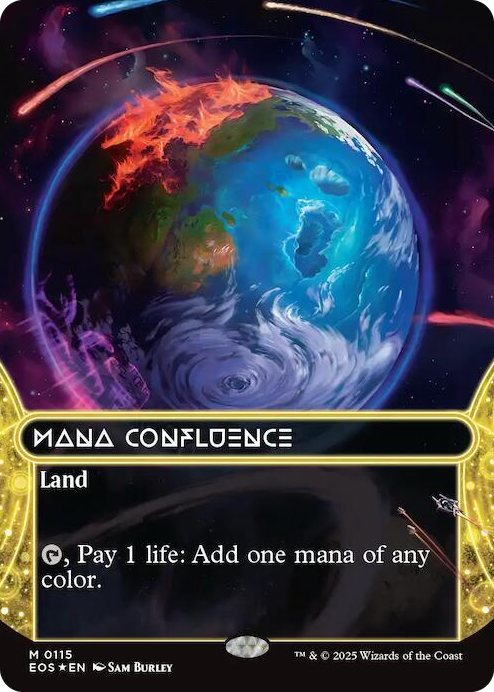 0115 Mana Confluence (0115) (Borderless) (Galaxy Foil) M Edge of Eternities: Stellar Sights