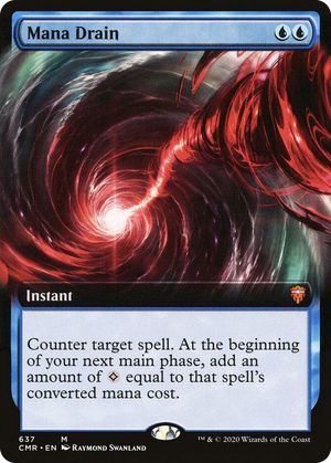 0637 Mana Drain (Extended Art) M Commander Legends