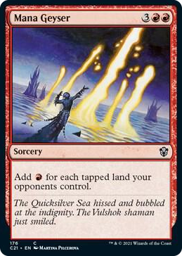 0176 Mana Geyser C Commander 2021