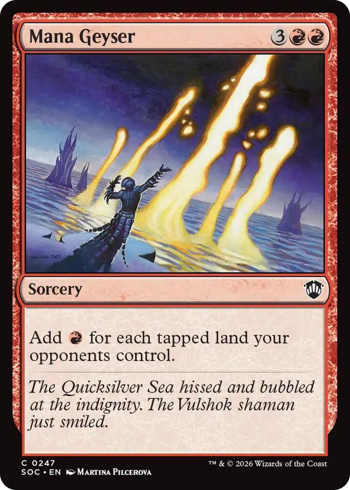 Mana Geyser #247 C - Commander: Secrets of Strixhaven Pokemon card