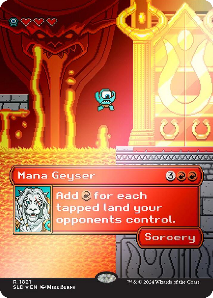 Mana Geyser (Rainbow Foil) #1821 R - Secret Lair Drop Series Pokemon card