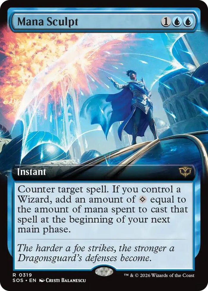 Mana Sculpt (Extended Art) #319 R - Secrets of Strixhaven Pokemon card