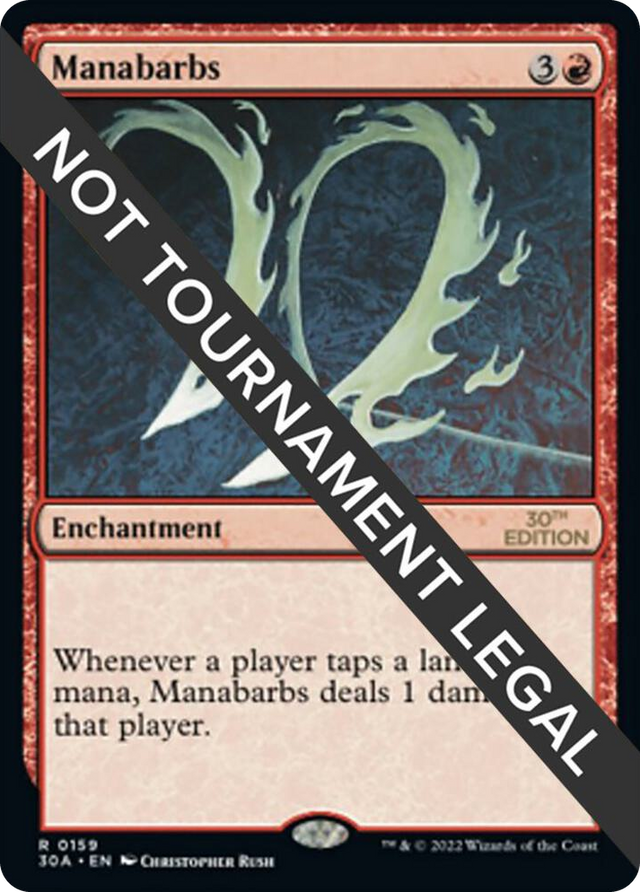 0159 Manabarbs R 30th Anniversary Edition