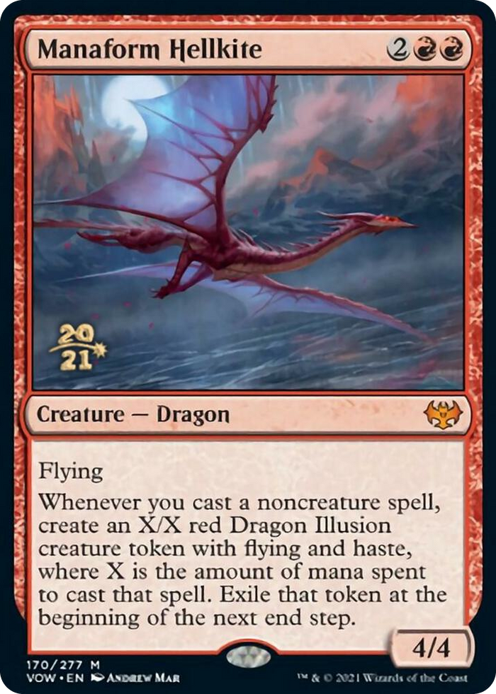 Manaform Hellkite #170 M - Prerelease Cards Pokemon card