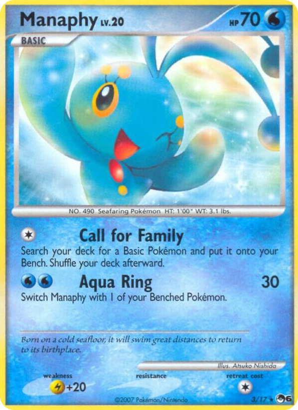0003 Manaphy Rare POP Series 6