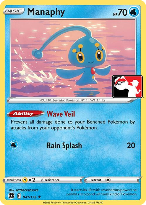 0041 Manaphy Rare Prize Pack Series Cards