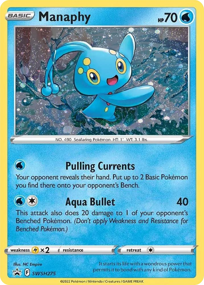 0275 Manaphy - SWSH275 Promo Sword & Shield Promo Cards