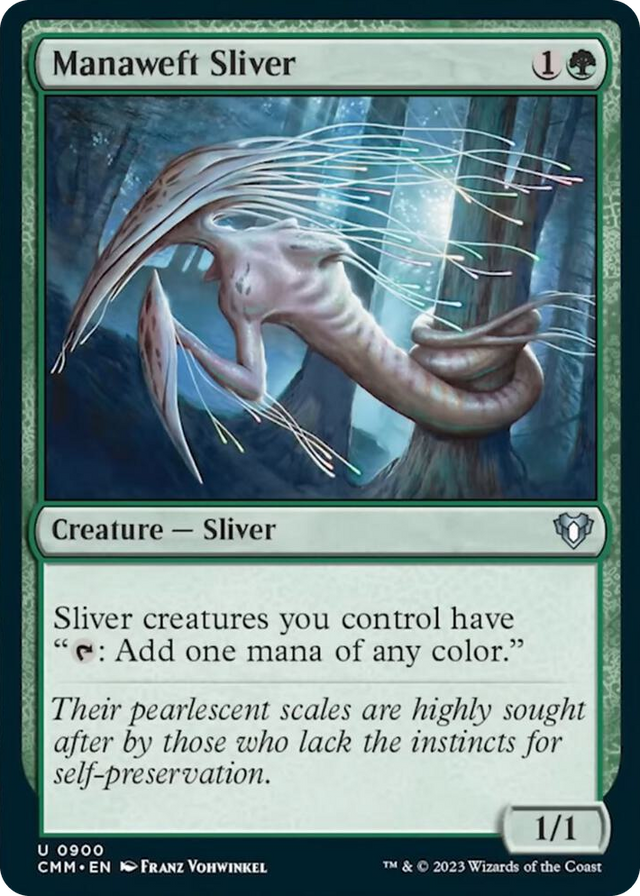 0900 Manaweft Sliver U Commander Masters