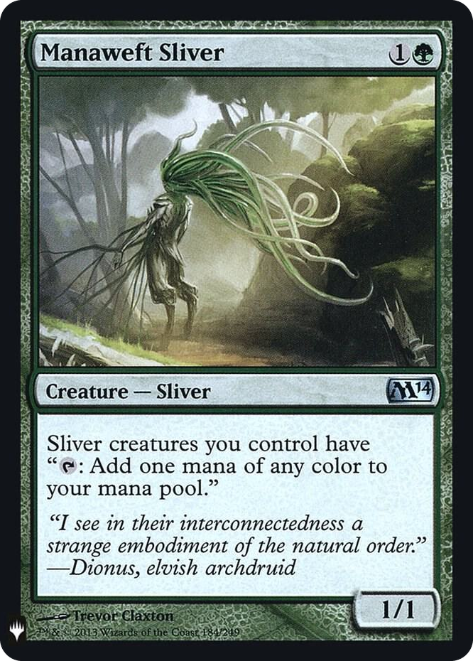 Manaweft Sliver (M14) #184 U - The List Reprints Pokemon card
