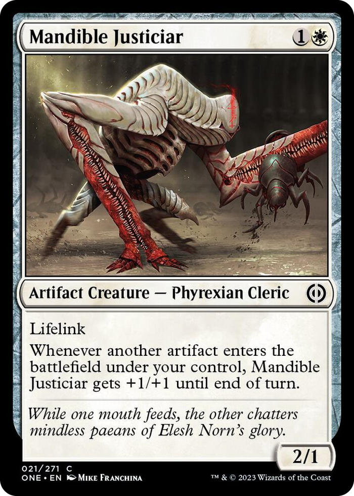 Mandible Justiciar #21 C - Phyrexia: All Will Be One Pokemon card