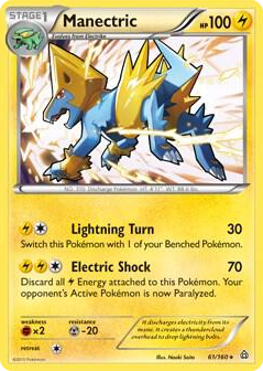 0061 Manectric - 61/160 (XY Primal Clash) Rare Deck Exclusives