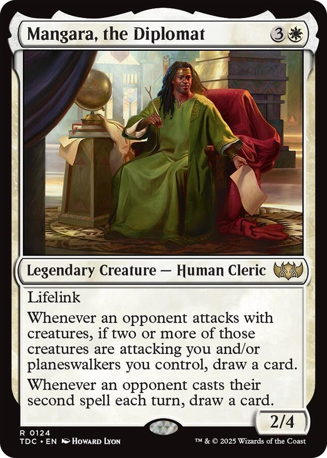 0124 Mangara, the Diplomat R Commander: Tarkir: Dragonstorm
