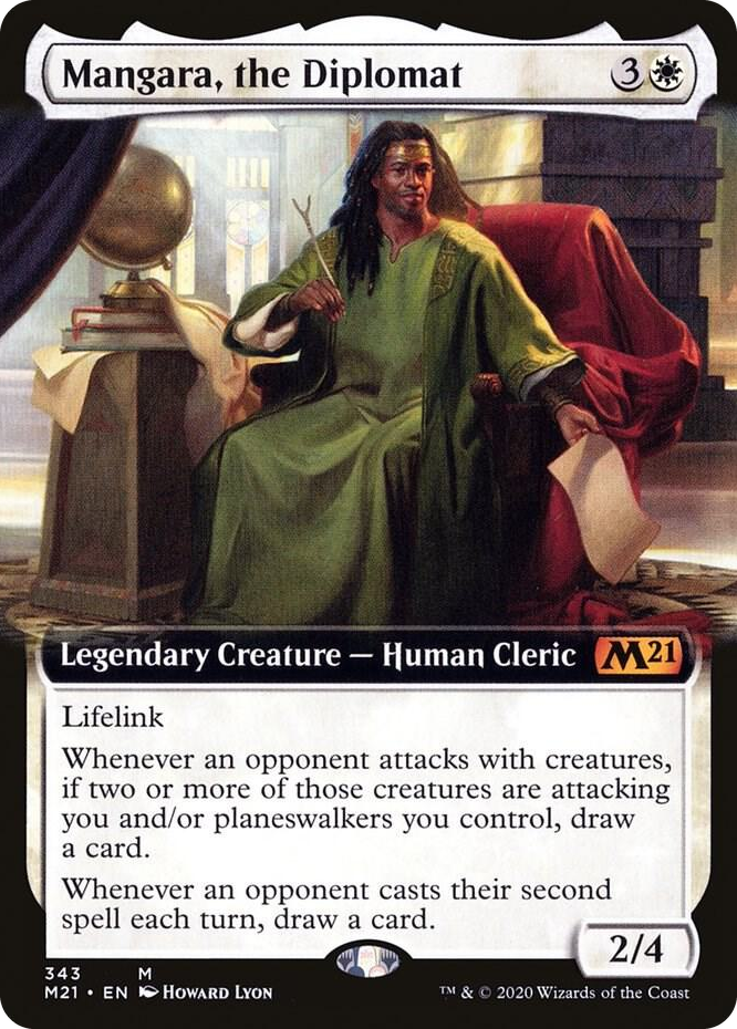 0343 Mangara, the Diplomat (Extended Art) M Core Set 2021