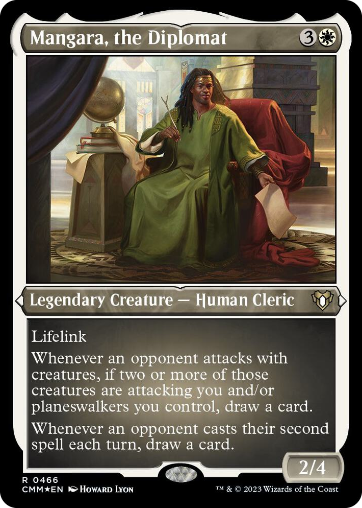 0466 Mangara, the Diplomat (Foil Etched) R Commander Masters