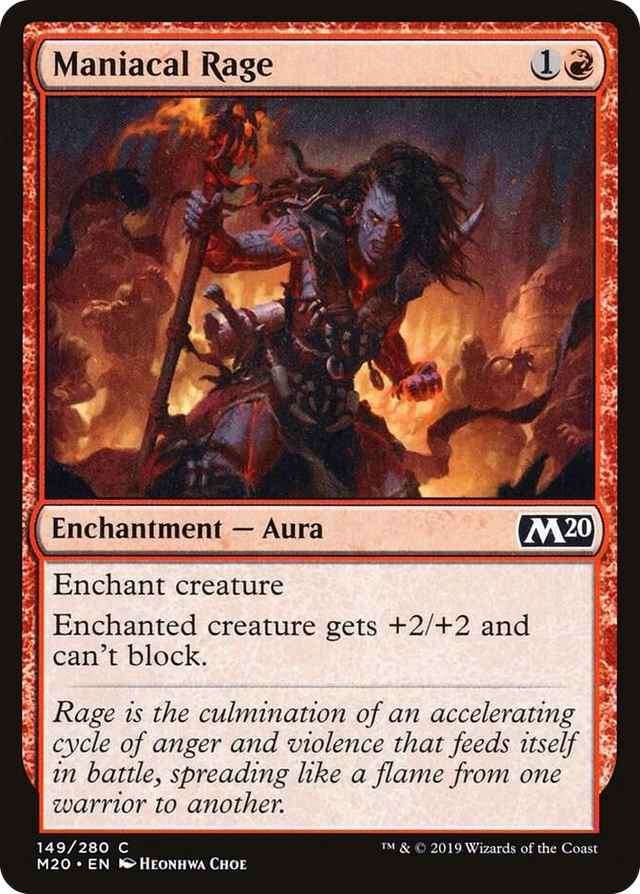 0149 Maniacal Rage C Core Set 2020