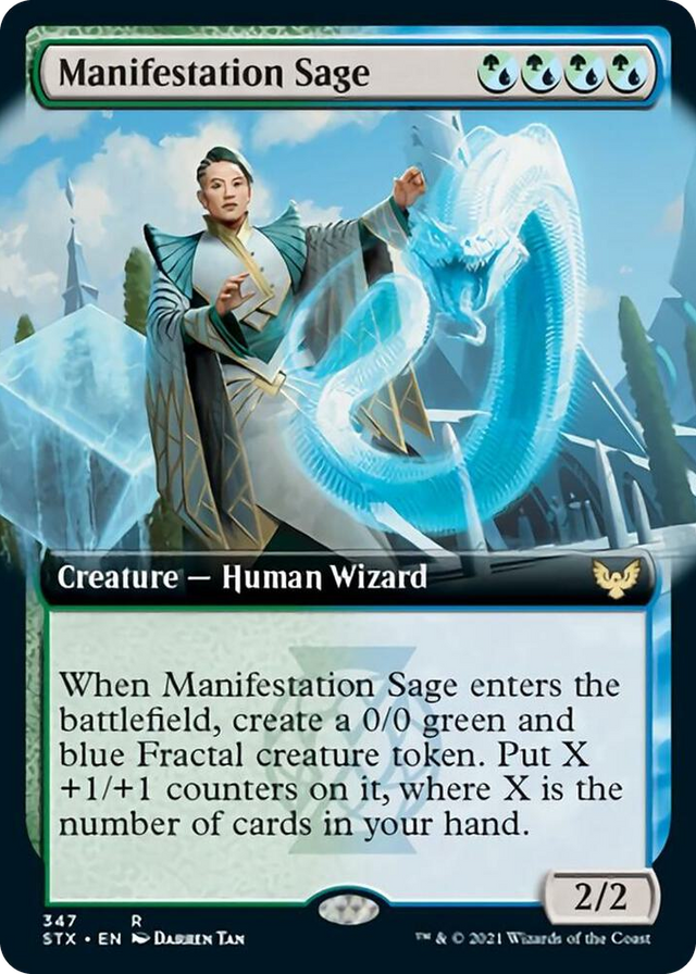 0347 Manifestation Sage (Extended Art) R Strixhaven: School of Mages