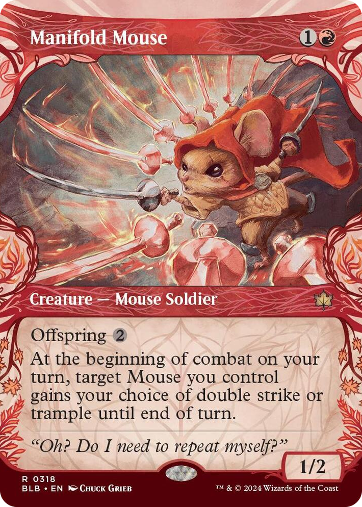 0318 Manifold Mouse (Showcase) R Bloomburrow