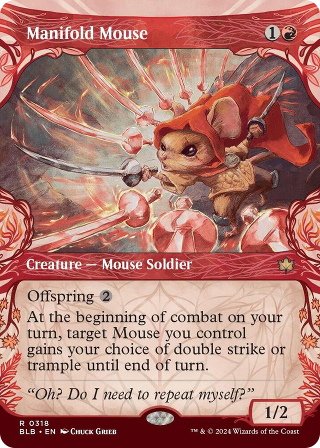 0318 Manifold Mouse (Showcase) R Bloomburrow