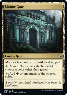 0356 Manor Gate C Commander Legends: Battle for Baldur's Gate