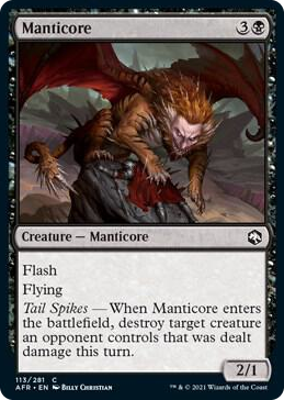 0113 Manticore C Adventures in the Forgotten Realms