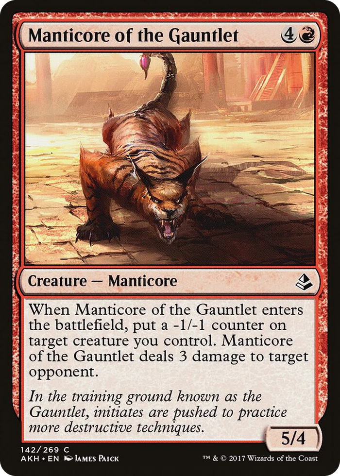 Manticore of the Gauntlet #142 C - Amonkhet Pokemon card