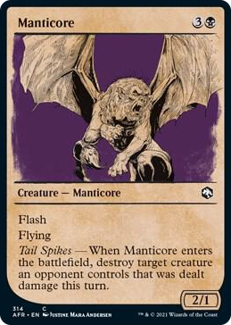 0314 Manticore (Showcase) C Adventures in the Forgotten Realms