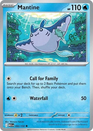 0032 Mantine Common Mega Evolution
